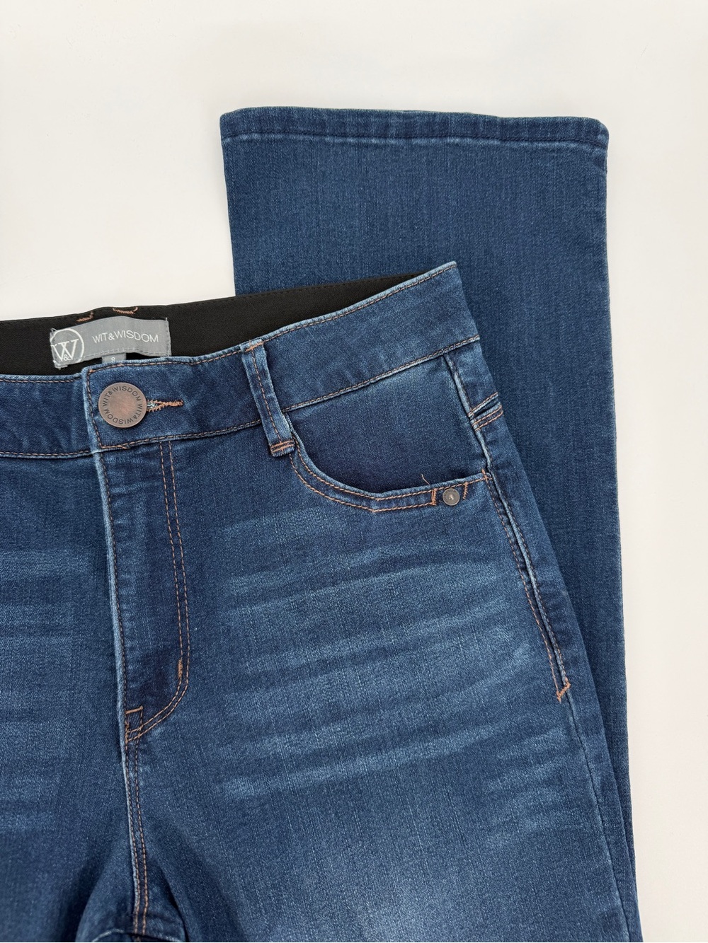 Wit & Wisdom Brittany ‘Ab’solution Bootcut Jeans Blue Women's - Size 8 - Picture 5 of 11